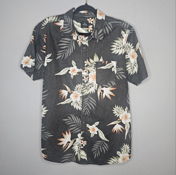 Rip Curl Vida Soul Shirt Mens M Medium Tropical‎ Floral Hawaiian - Picture 1 of 12